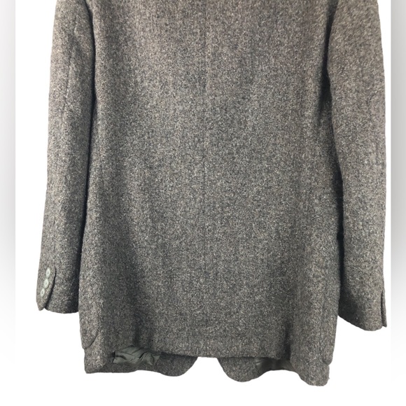 JACKET - Men's Ermenegildo Zenga Soft Textured Wool Grey Blazer. Size L or 43R. - Picture 6 of 16